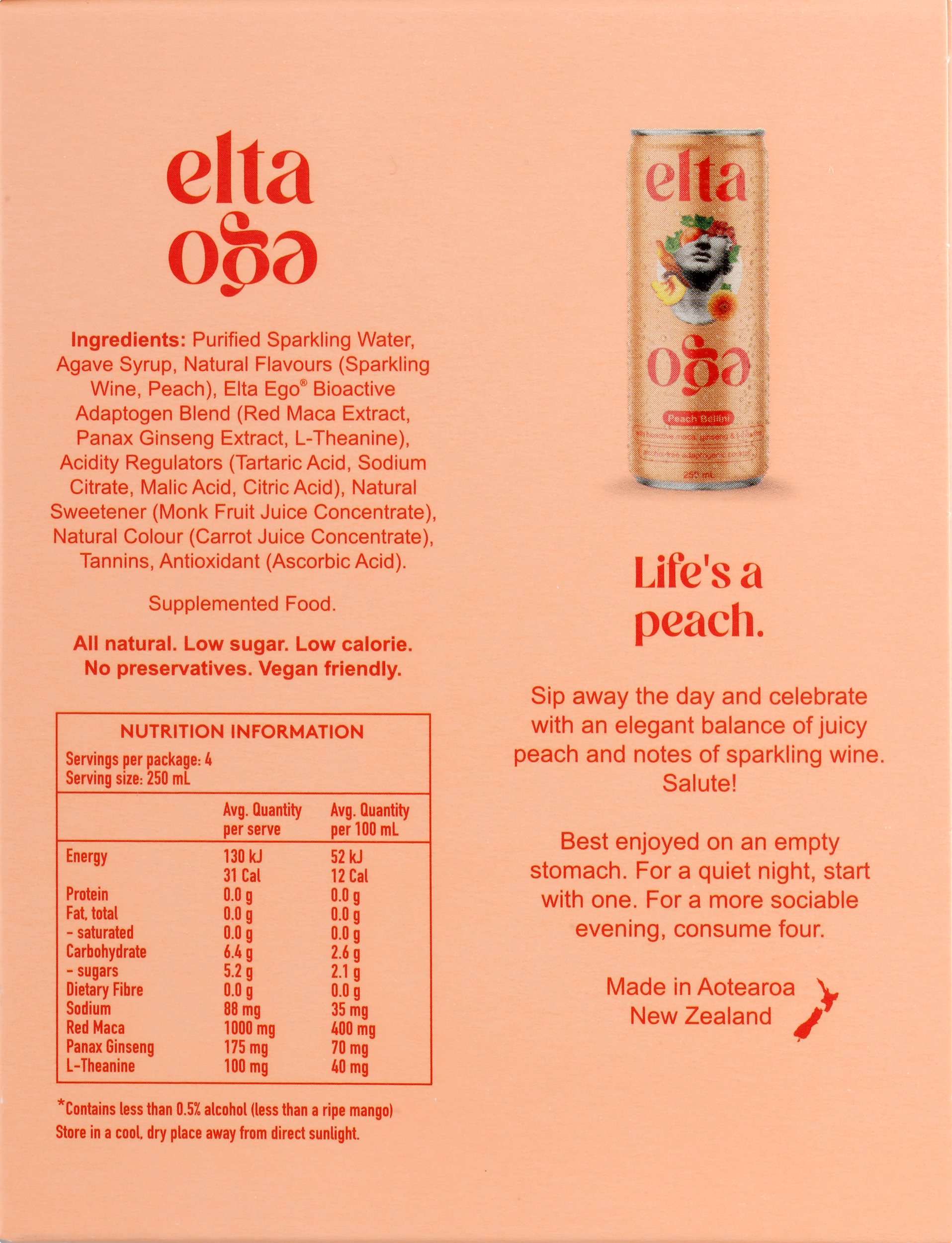 Non-Alcoholic Peach Bellini